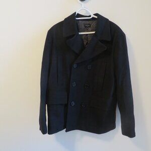 PS PAUL SMITH Black Double Breasted Pea Coat. Size L.  Great condition.